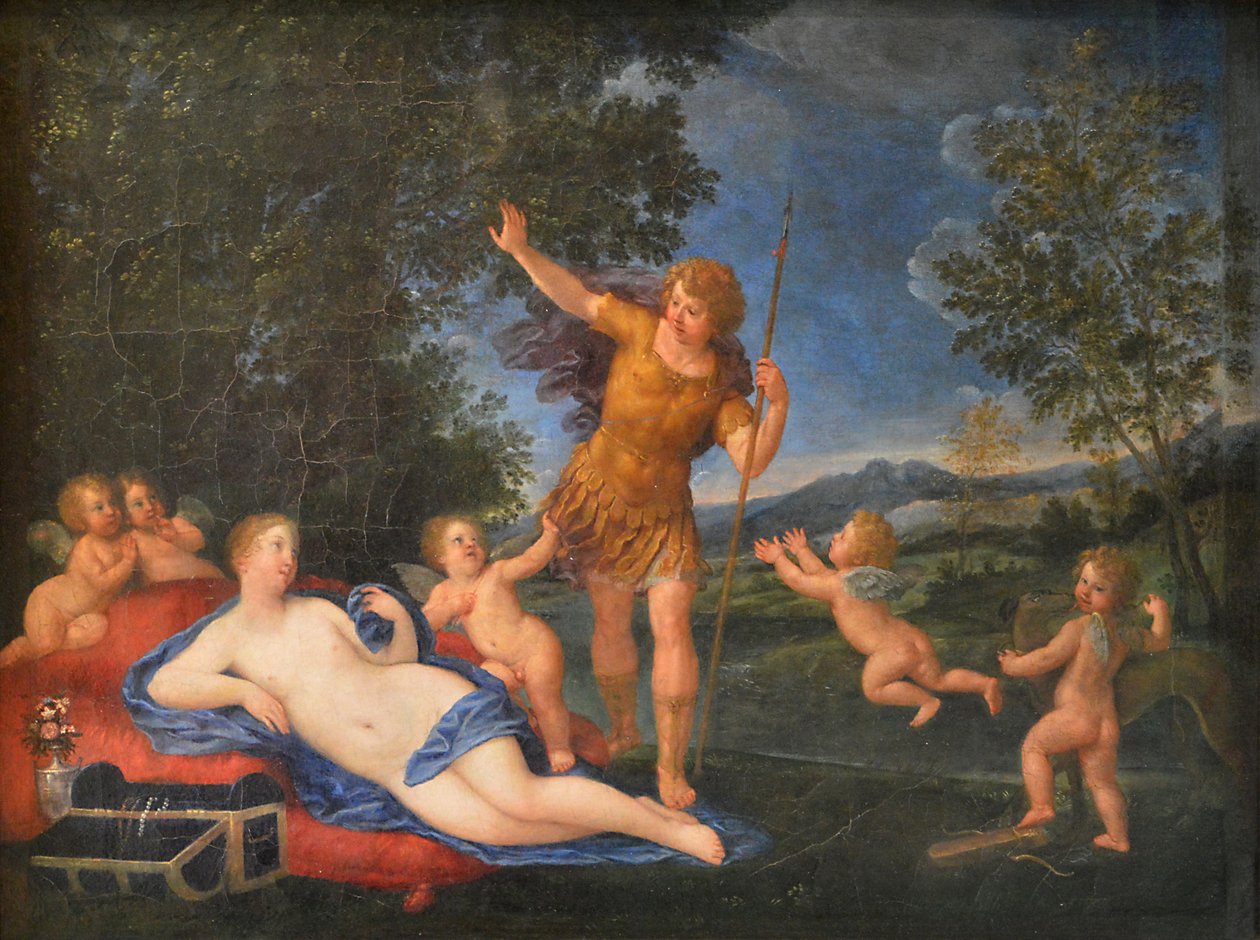 フランス語：Vénus et Adonis ヴィーナスとアドニス 作： フランチェスコ・アルバーニ