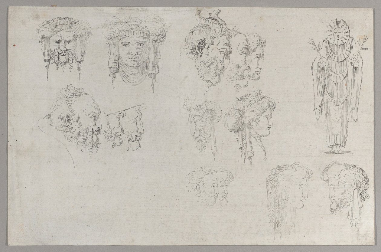 頭の研究、ca。 1744年。 作： フランチェスコ・アルガロッティ