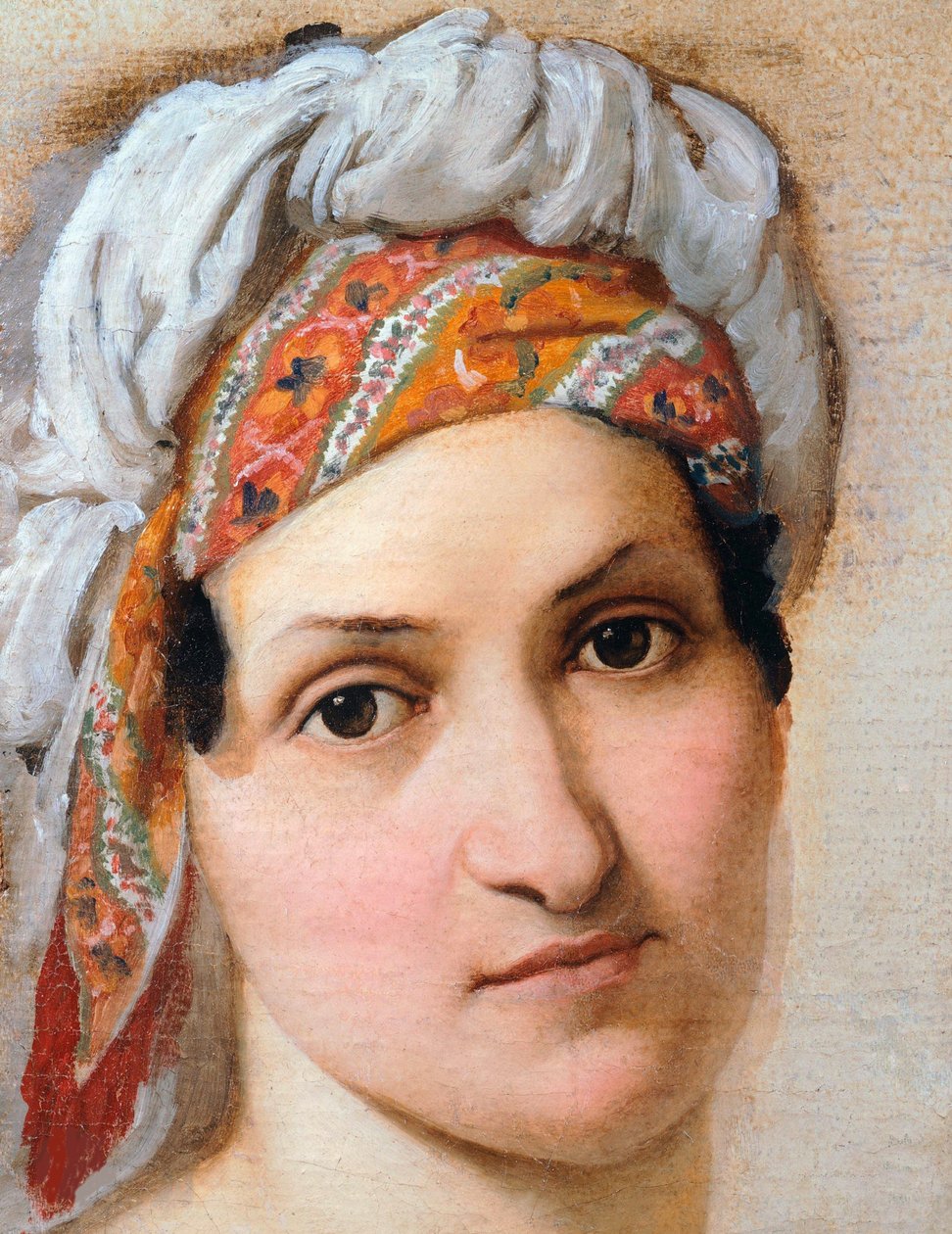 1816年に妻のヴィンチェンツァスカッチアの肖像画。 作： フランチェスコ・ハエズ