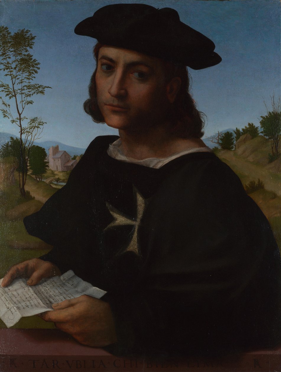 ロードスの騎士の肖像、1514年 作： フランチェスコ・ディ・クリストファーノ・フランチャビジオ