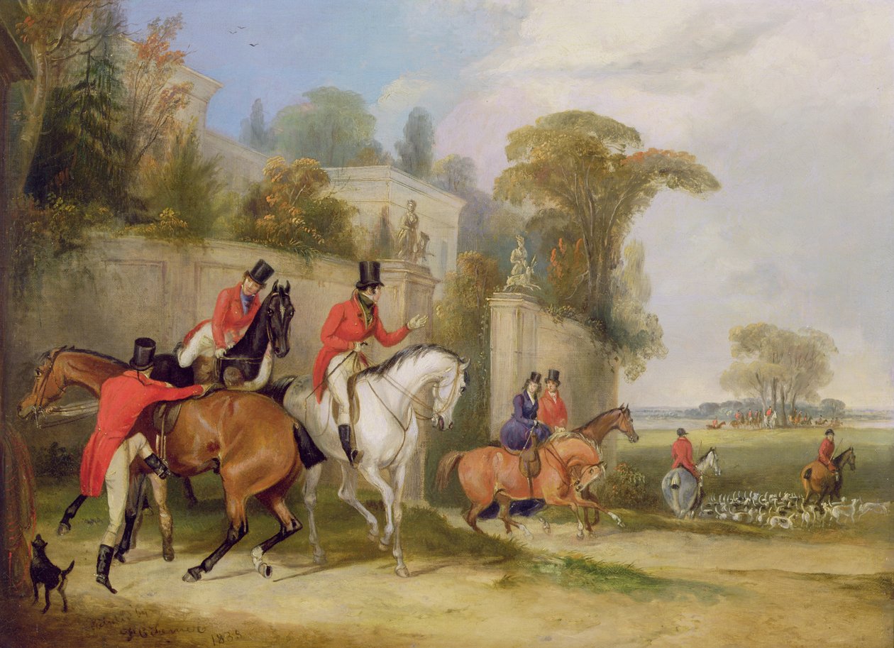 バチェラーズホール、ミート、1835年 作： フランシス・カルクラフト・ターナー