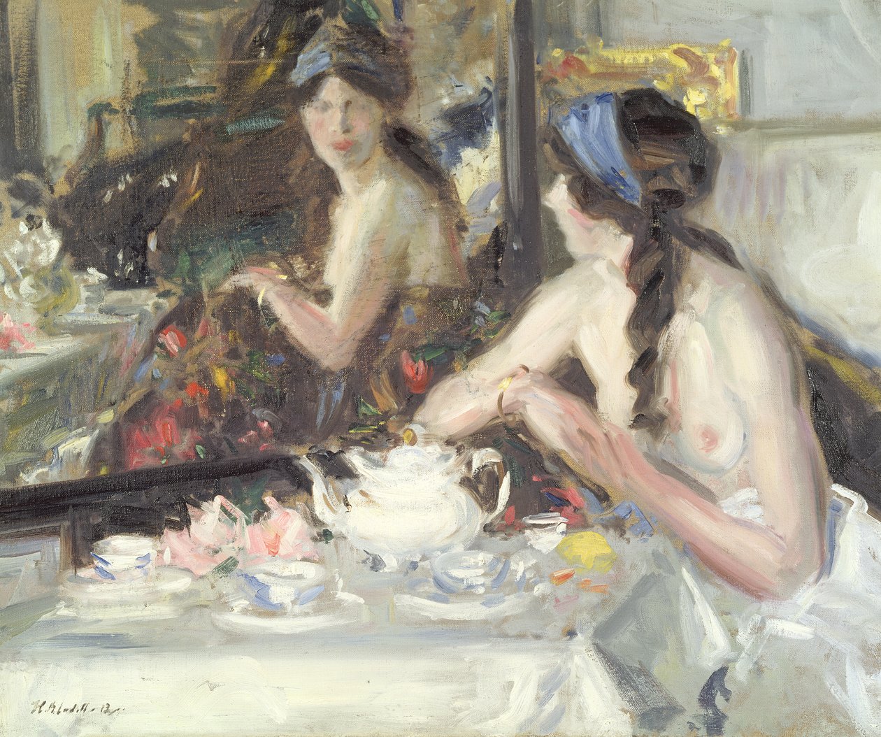 鏡で、1913 作： フランシス・キャンベル・ボワロー・カデル