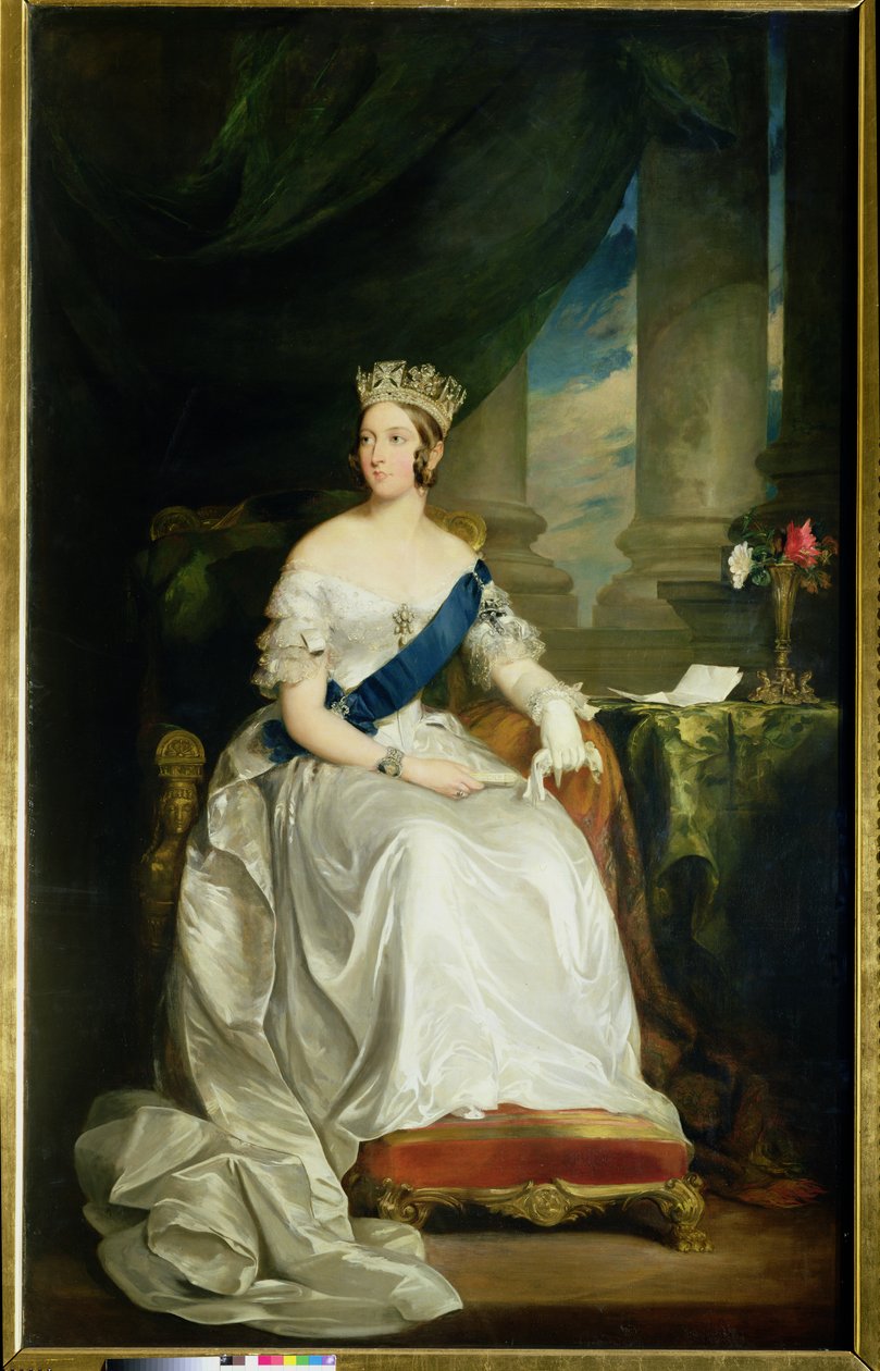 ビクトリア女王、1843年（および詳細60267） 作： フランシス・グラント