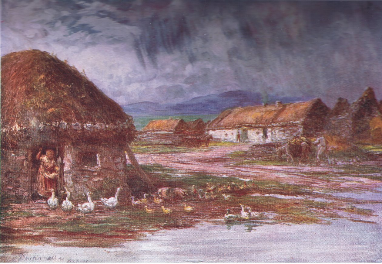 多くの土地でのピープからアキルの村：アダムス＆チャールズによって出版されたアイルランド、1909 作： フランシス・S・ウォーカー