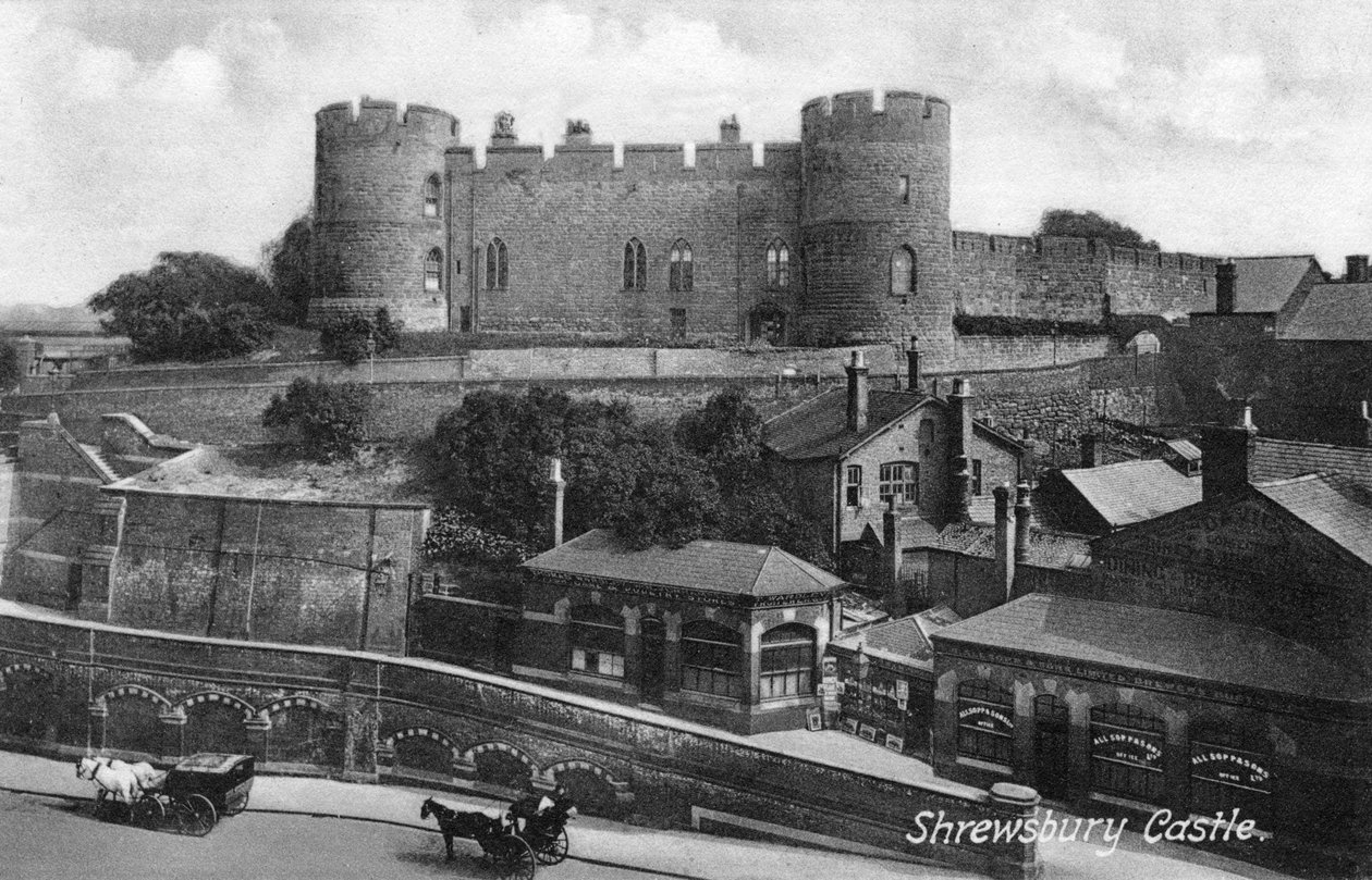 シュルーズベリー城、シュルーズベリー、シュロップシャー、c1900s-c1920s。 作： フランシス・フリス