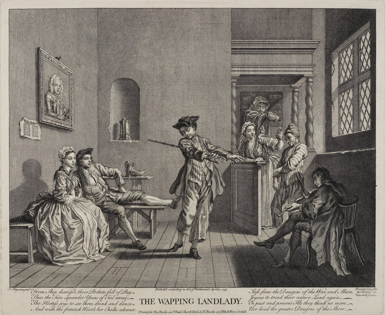 ワッピング女将、1743 作： フランシス・ヘイマン