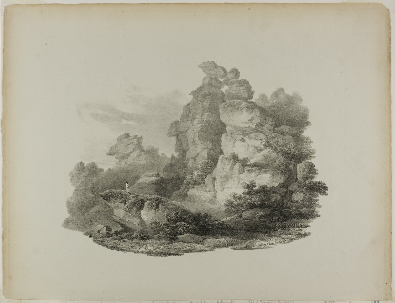Brimham Rocks、Pateley Bridge ヨークシャー近く 作： フランシス・ニコルソン