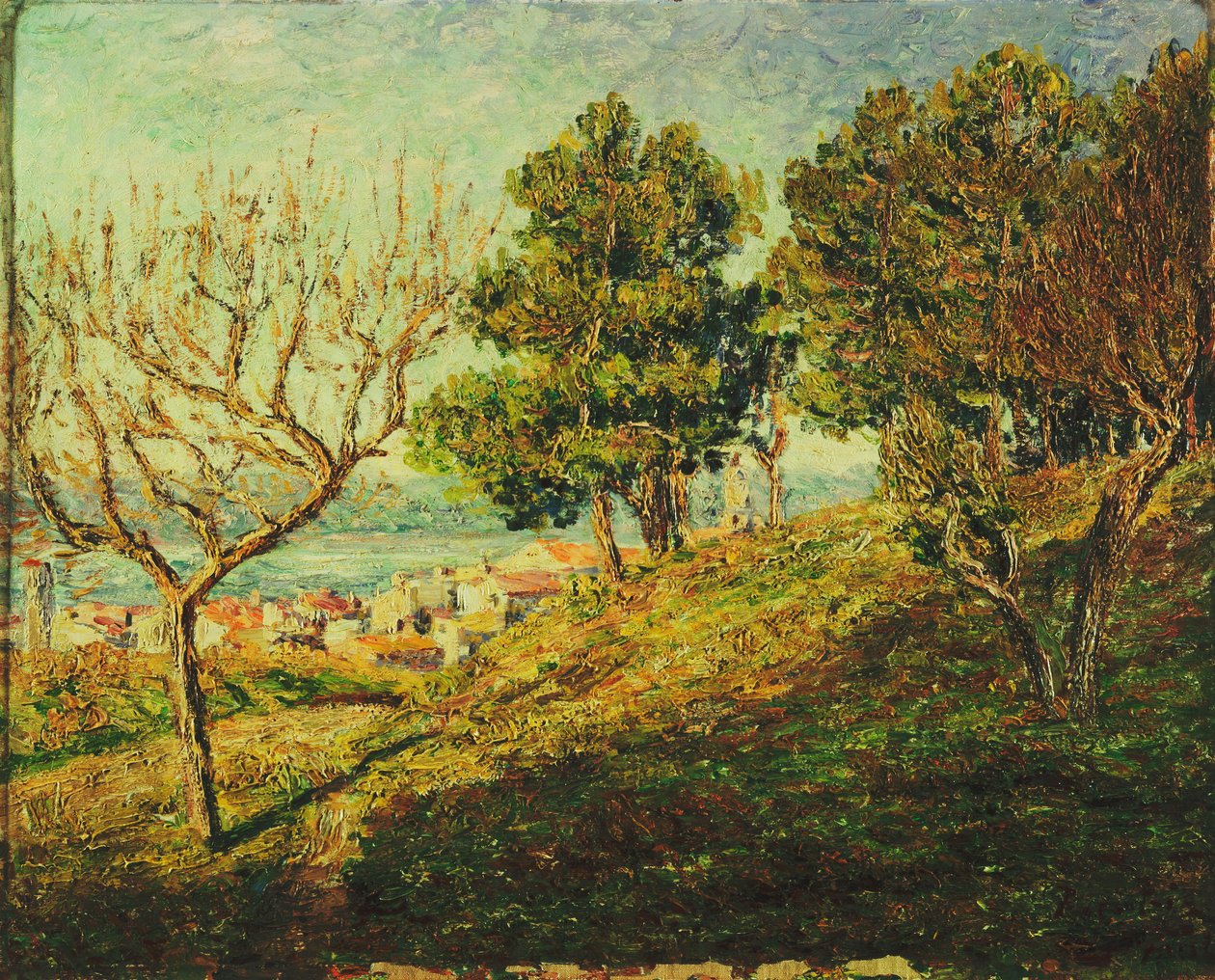 サントロペの眺め（Vue de Saint-Tropez 作： フランシス・ピカビア