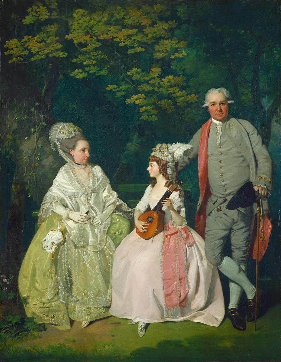 家族グループ、c。 17751780。 作： フランシス・ホイートリー