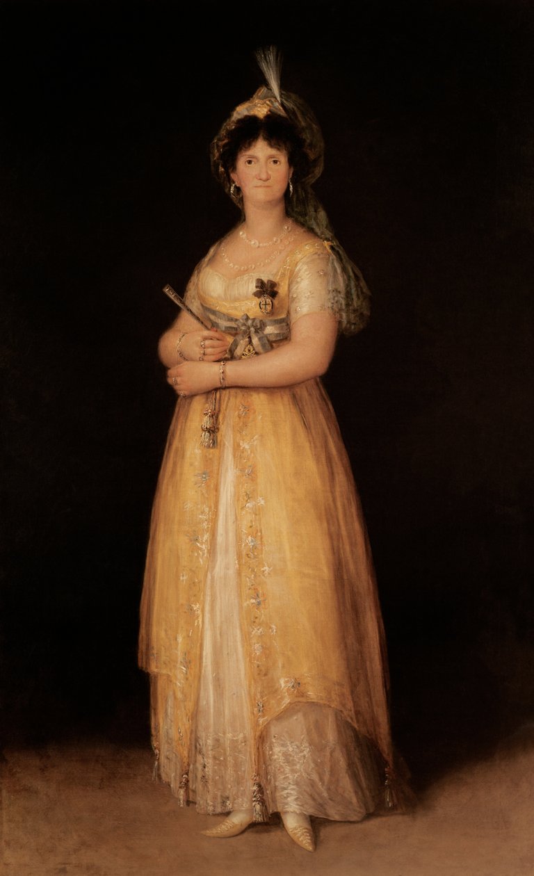 スペインのチャールズ4世（1788-1808）の妻マリアルイサ女王（1751-1819年）の肖像 作： フランシスコ・デ・ゴヤ