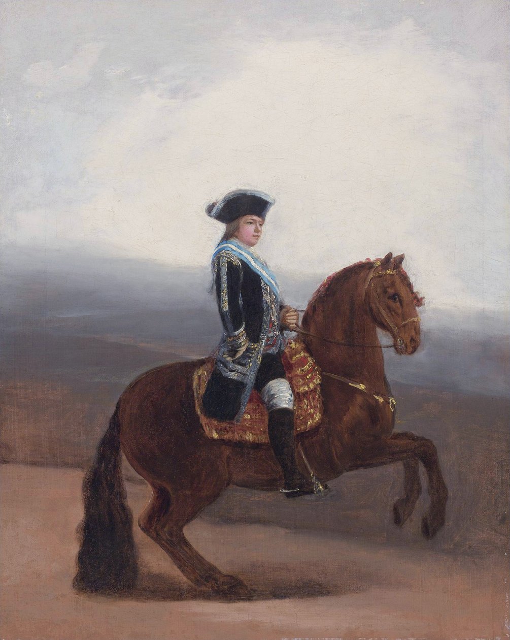 マヌエルゴドイの乗馬の肖像画 作： フランシスコ・デ・ゴヤ