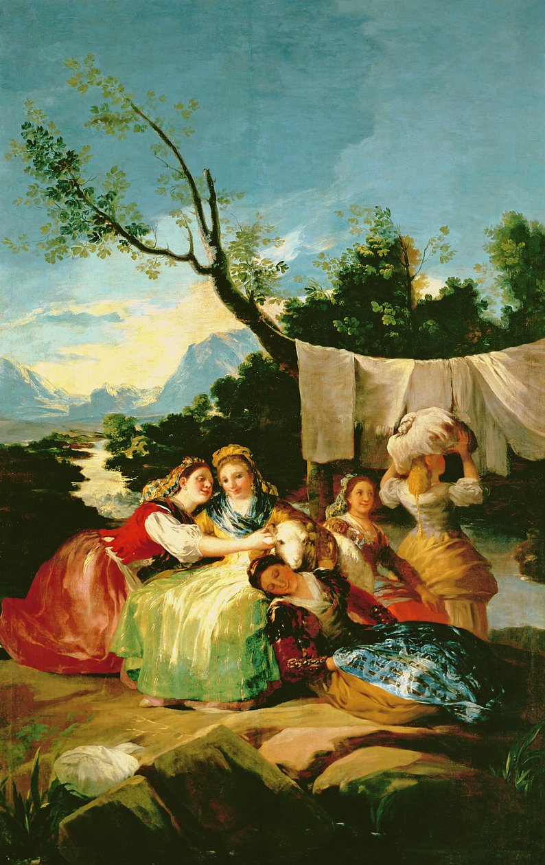 1780年以前の洗濯婦 作： フランシスコ・デ・ゴヤ