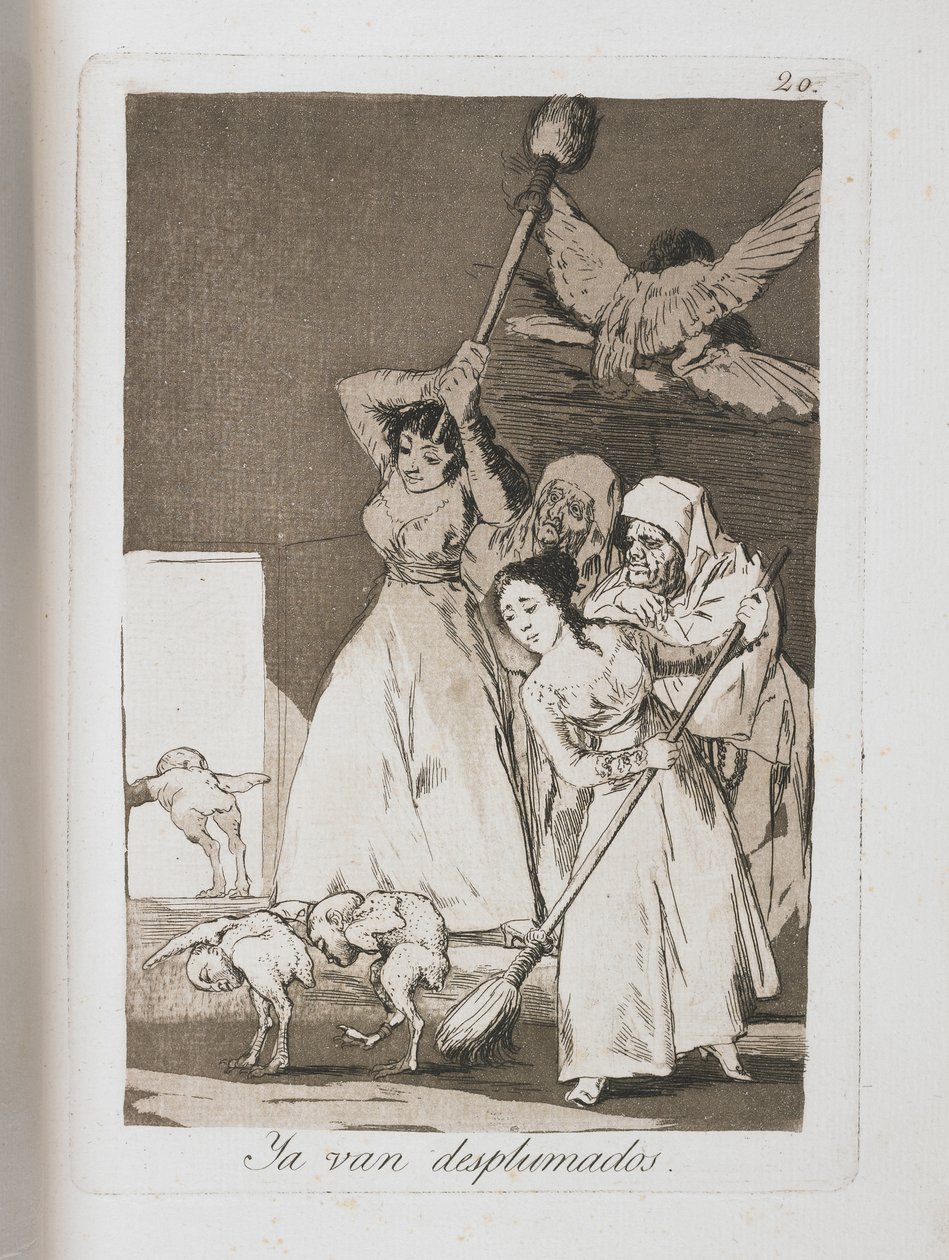 ロスカプリチョスのプレート、1797年〜1798年 作： フランシスコ・デ・ゴヤ