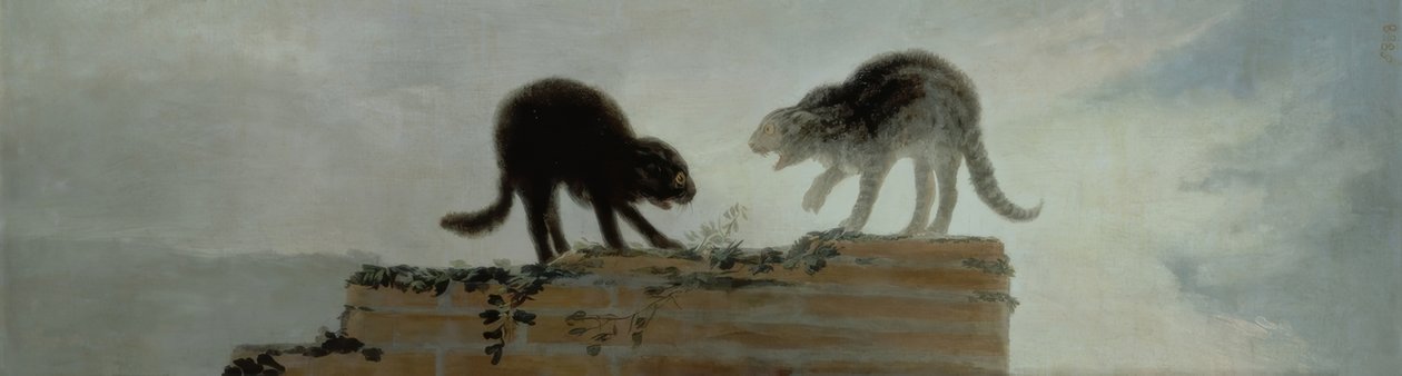 猫の戦い 作： フランシスコ・デ・ゴヤ