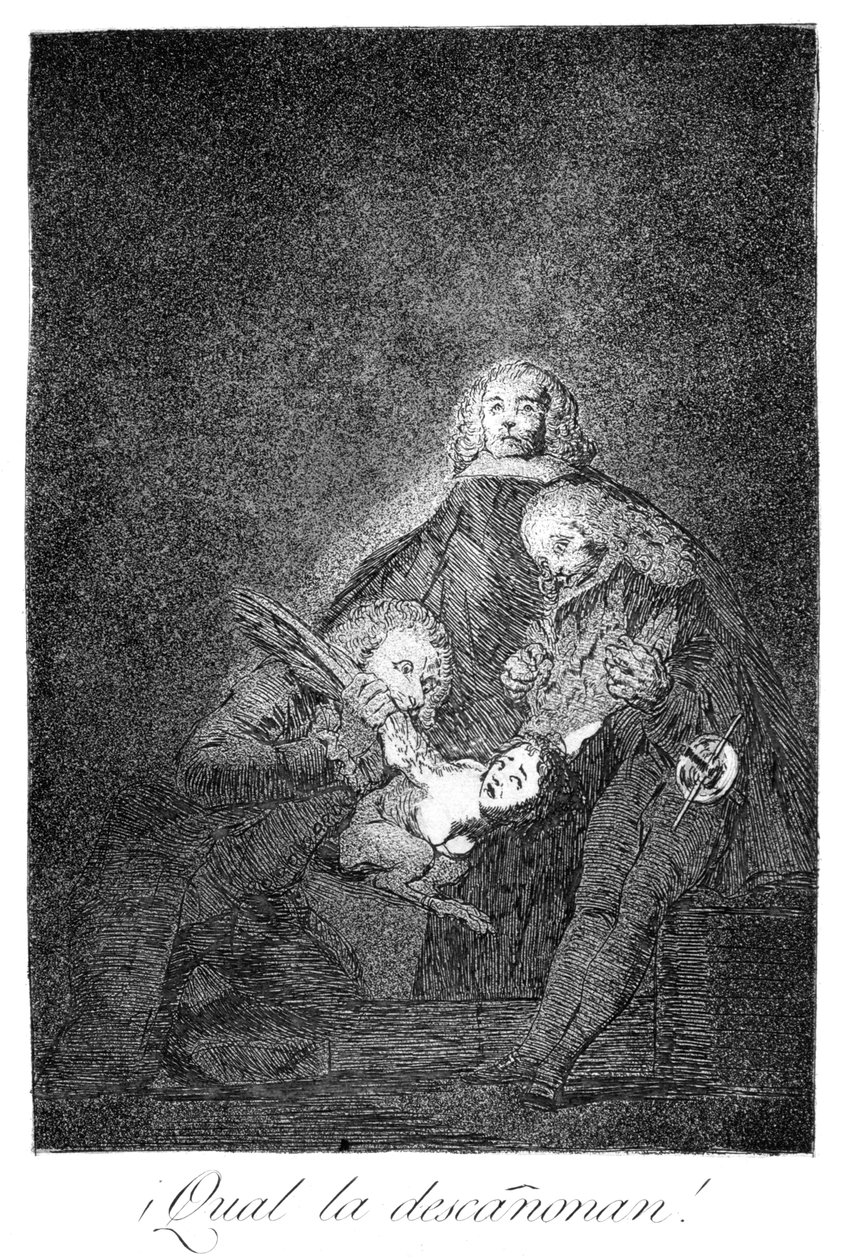 彼らは彼女をいじくる方法！、1799 作： フランシスコ・デ・ゴヤ