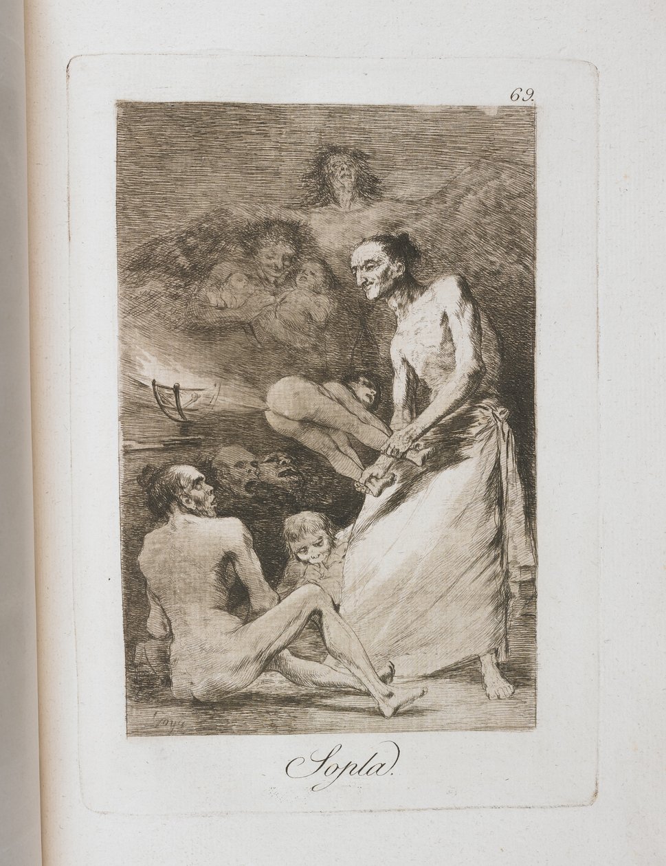 ロスカプリチョスのプレート、1797年〜1798年 作： フランシスコ・デ・ゴヤ