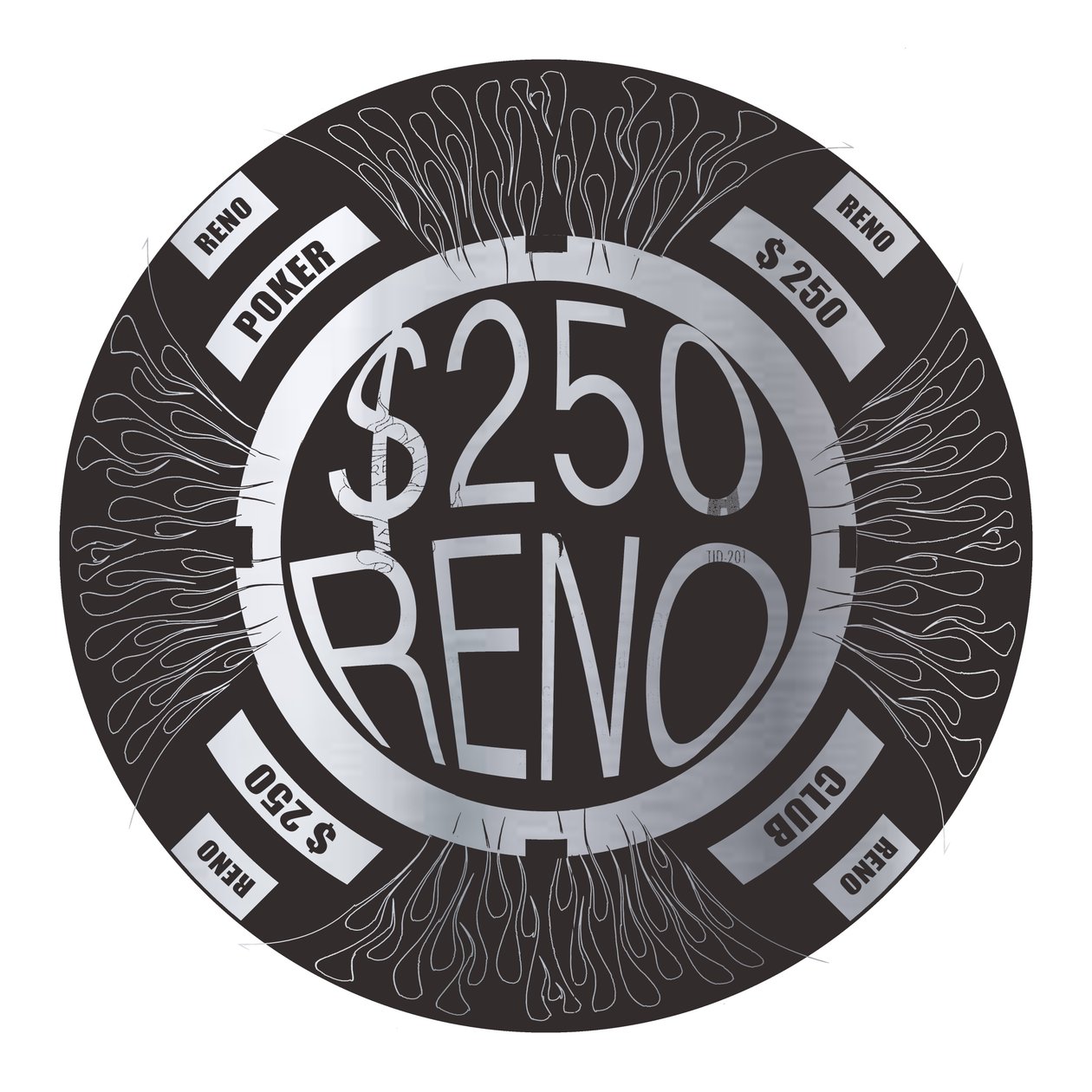 PokerChip $ 250、2015、デジタル 作： フランソワ領域