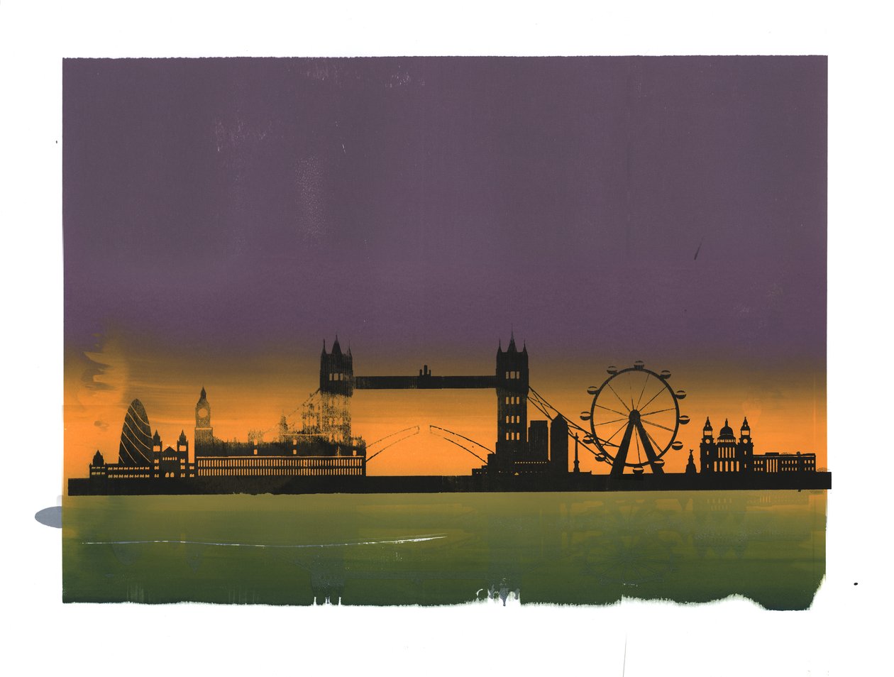 ロンドンの夕日 作： フランソワ領域