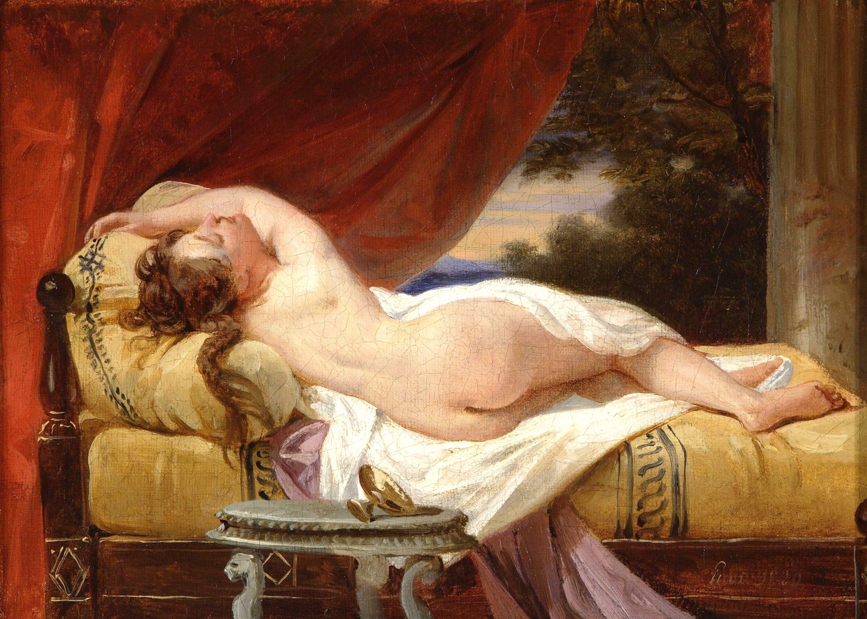 オダリスク、1829 作： フランソワ・エドゥアール・ピコット