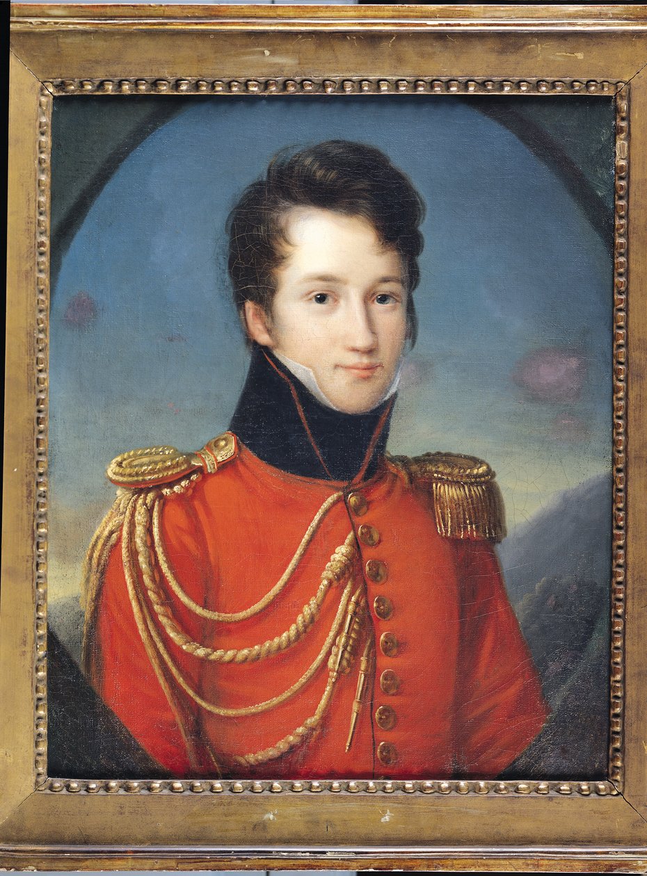 アルフレッド・ド・ヴィニーの肖像（1797-1863） 作： フランソワ・ジョセフ・キンソン