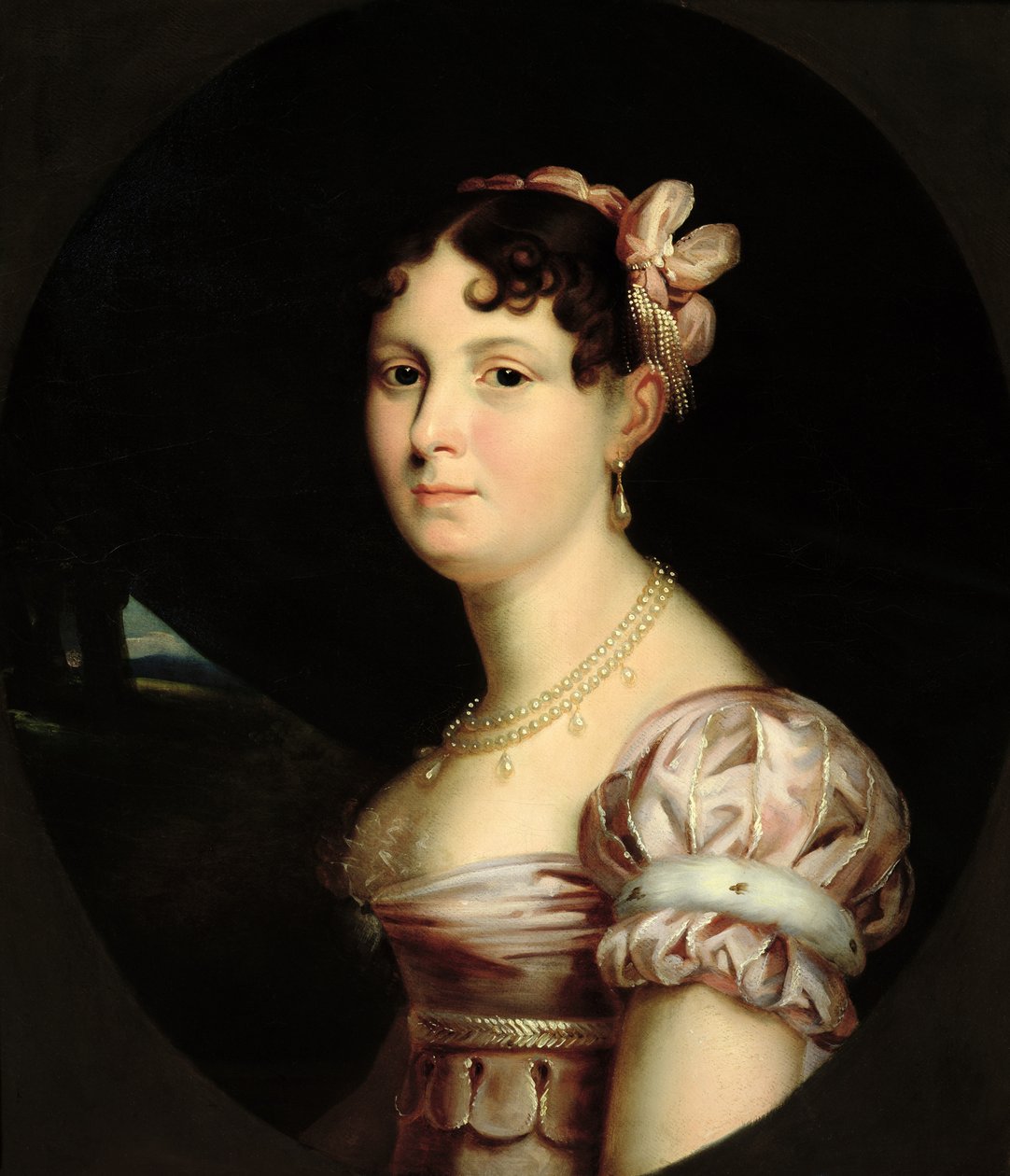 ヴュルテンベルクのキャサリンの肖像（1783-1835）ウエストファーレンの女王、1810年頃 作： フランソワ・ジョセフ・キンソン