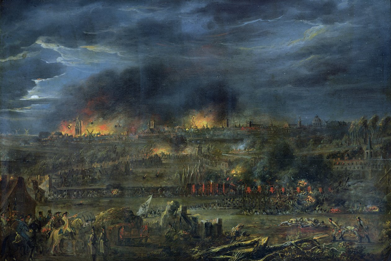 1792年のリール爆撃 作： フランソワ・ルイ・ジョセフ・ワトー