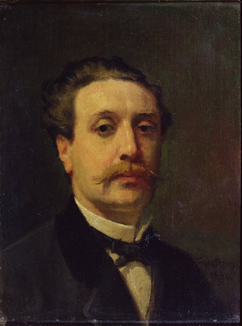 ガイ・ド・モーパッサンの肖像（1850-93）1876 作： フランソワ・ニコラス・オーギュスタン・フェイエン・ペリン