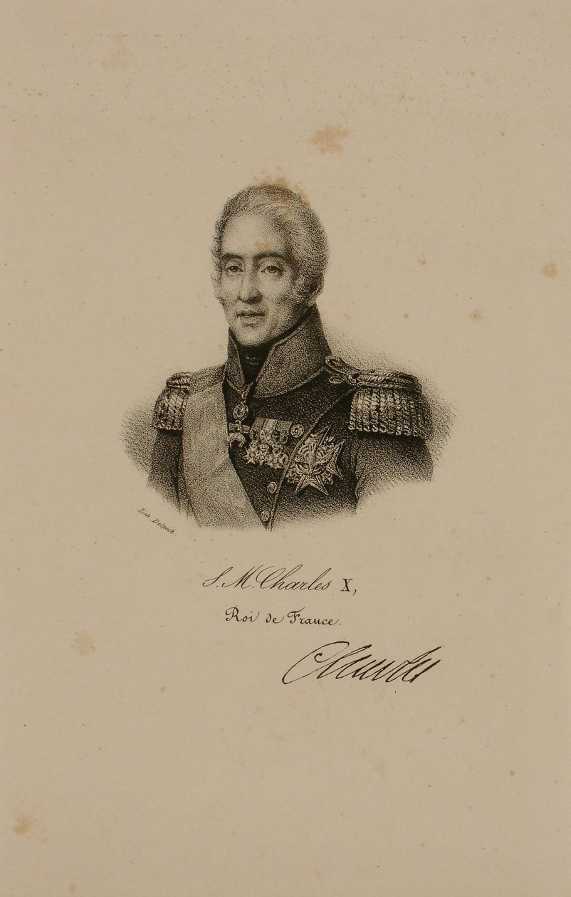 チャールズX世の肖像画（1757-1836） 作： フランソワ・セラフィン・デルペック