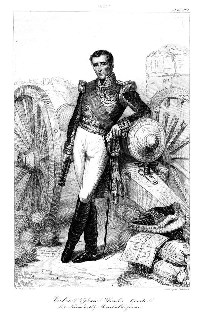 シルヴァン・シャルル・ヴァレ、1773～1840年、フランス元帥、1839年。 作： フランソワ