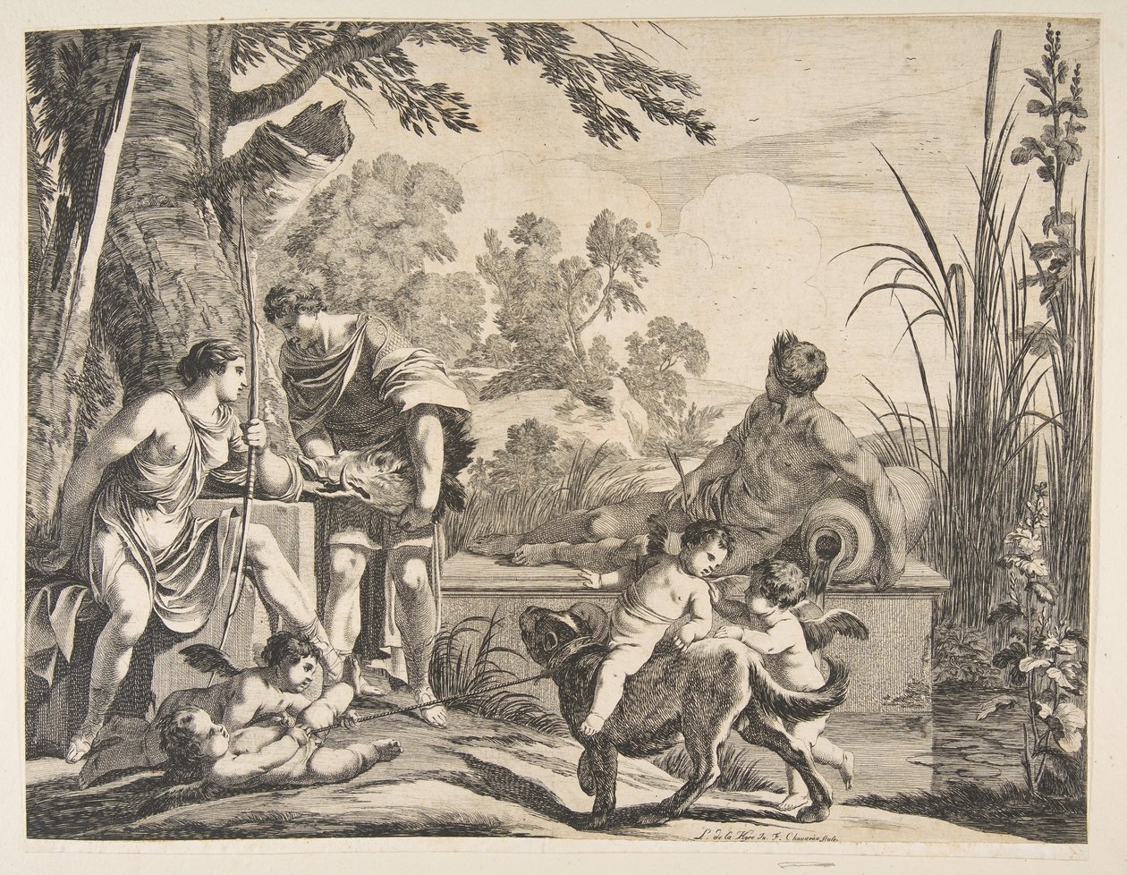 Meleager and Atalanta、1643 作： フランソワ・ショーボー