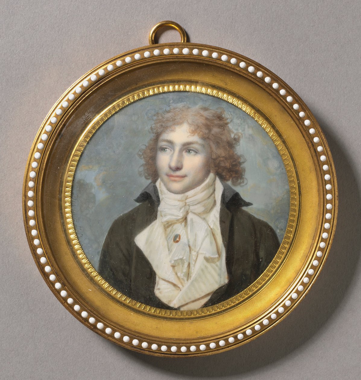 男の肖像、1794年から1795年。 作： フランソワ・デュモン