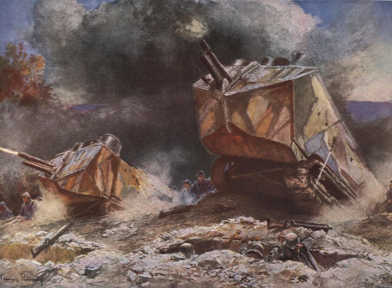 第一次世界大戦の戦場風景 作： フランソワ・フラメン