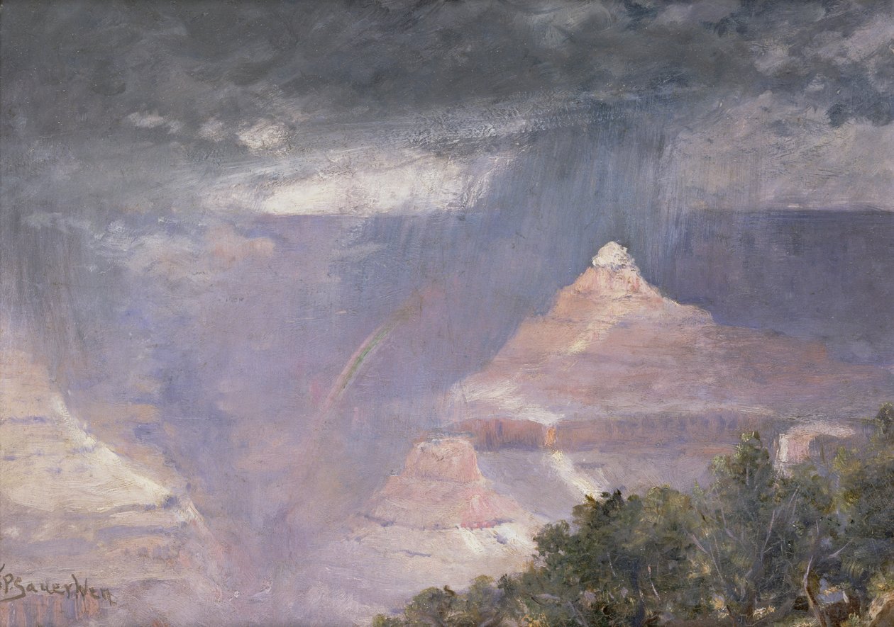 嵐の後、c.1903-06（155814のペア） 作： フランク・ポール・ザウアーヴァイン