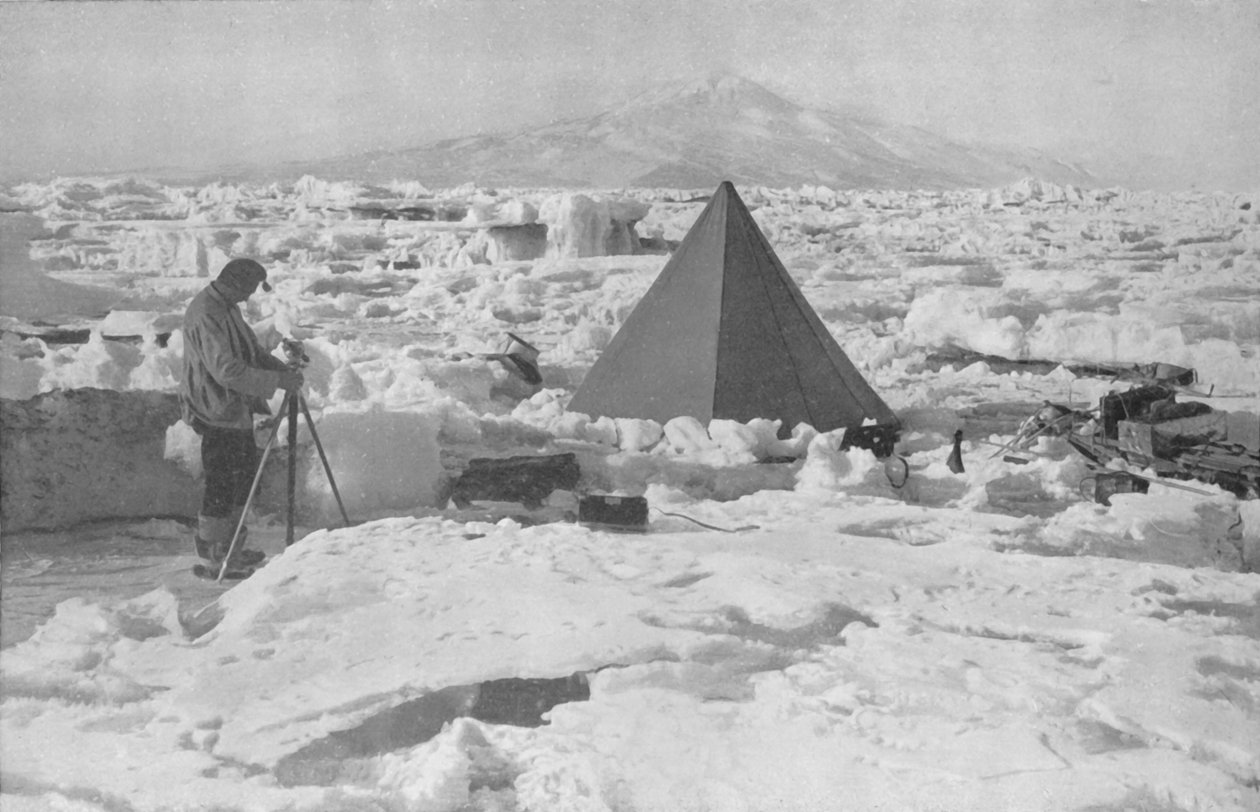 ケトリッツ湖氷河、1911年、1913年 作： フランク・デベンハム