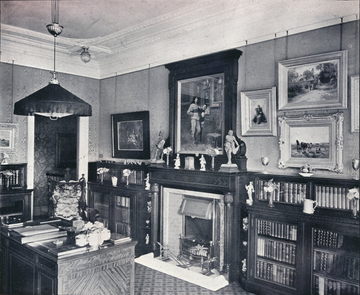 ハービー船長図書館、ハムステッド、c1903 作： フランク・ウィリアム・ブルックマン