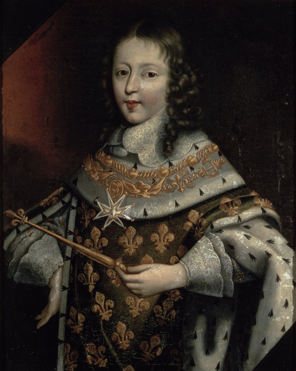 少年としてのルイ14世（1638-1715）の肖像 作： フランスIIプールバス