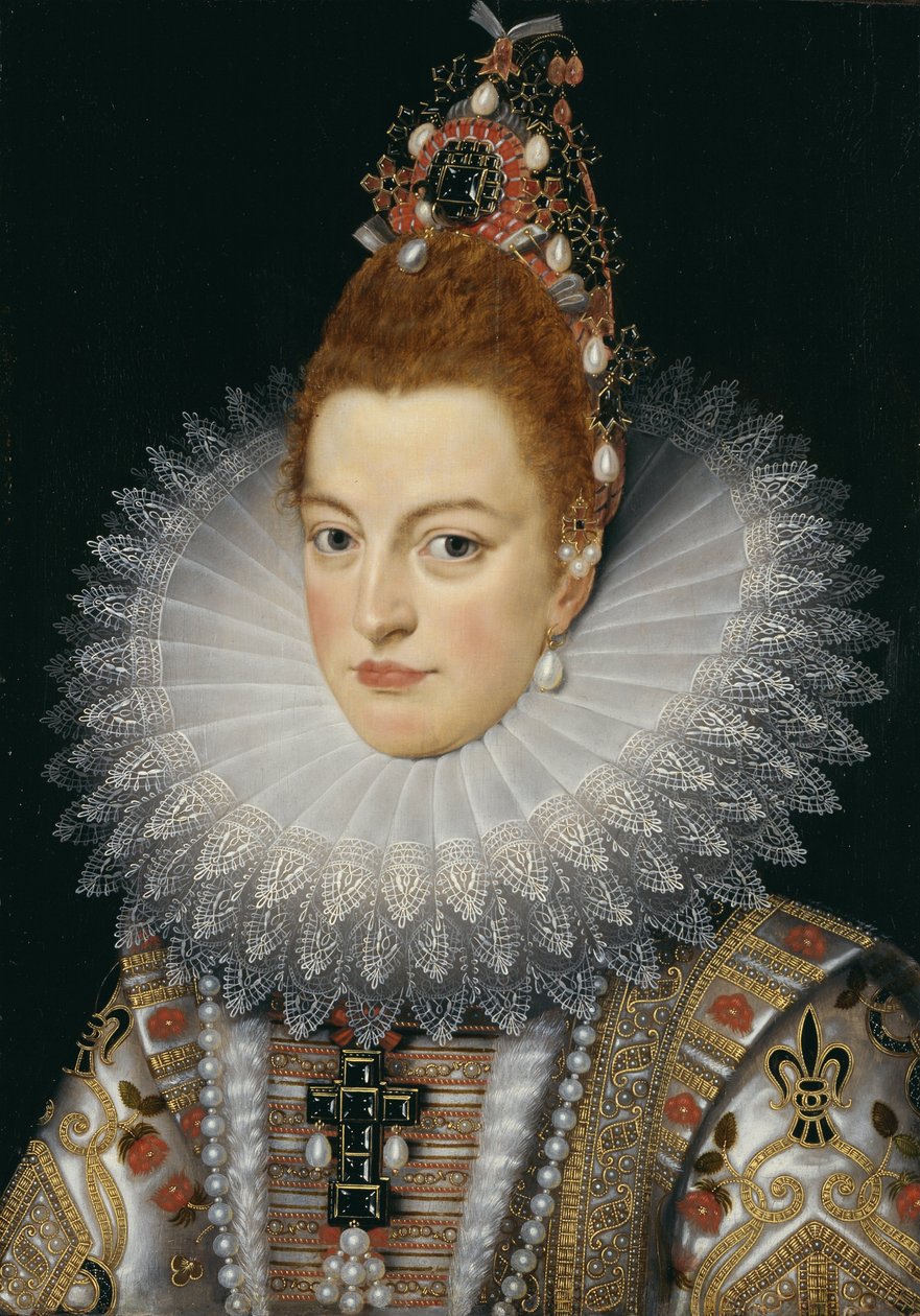 オーストリアの大公、スペインのイザベラクララユージニアの肖像 作： Frans Pourbus the Younger
