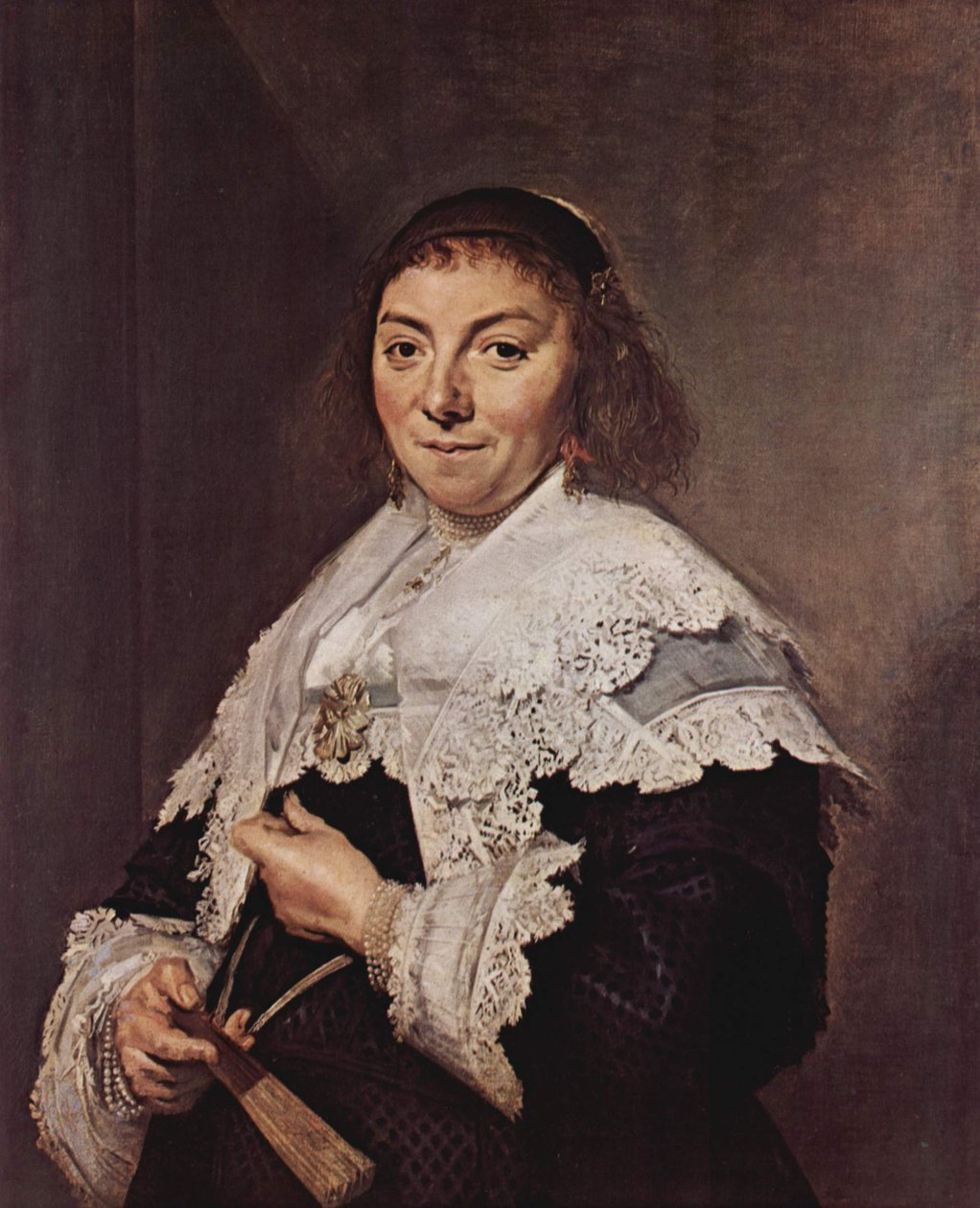 マリア・ピーテルスドルフ・オリカン（1607-1655）の肖像 作： フランス・ハルス