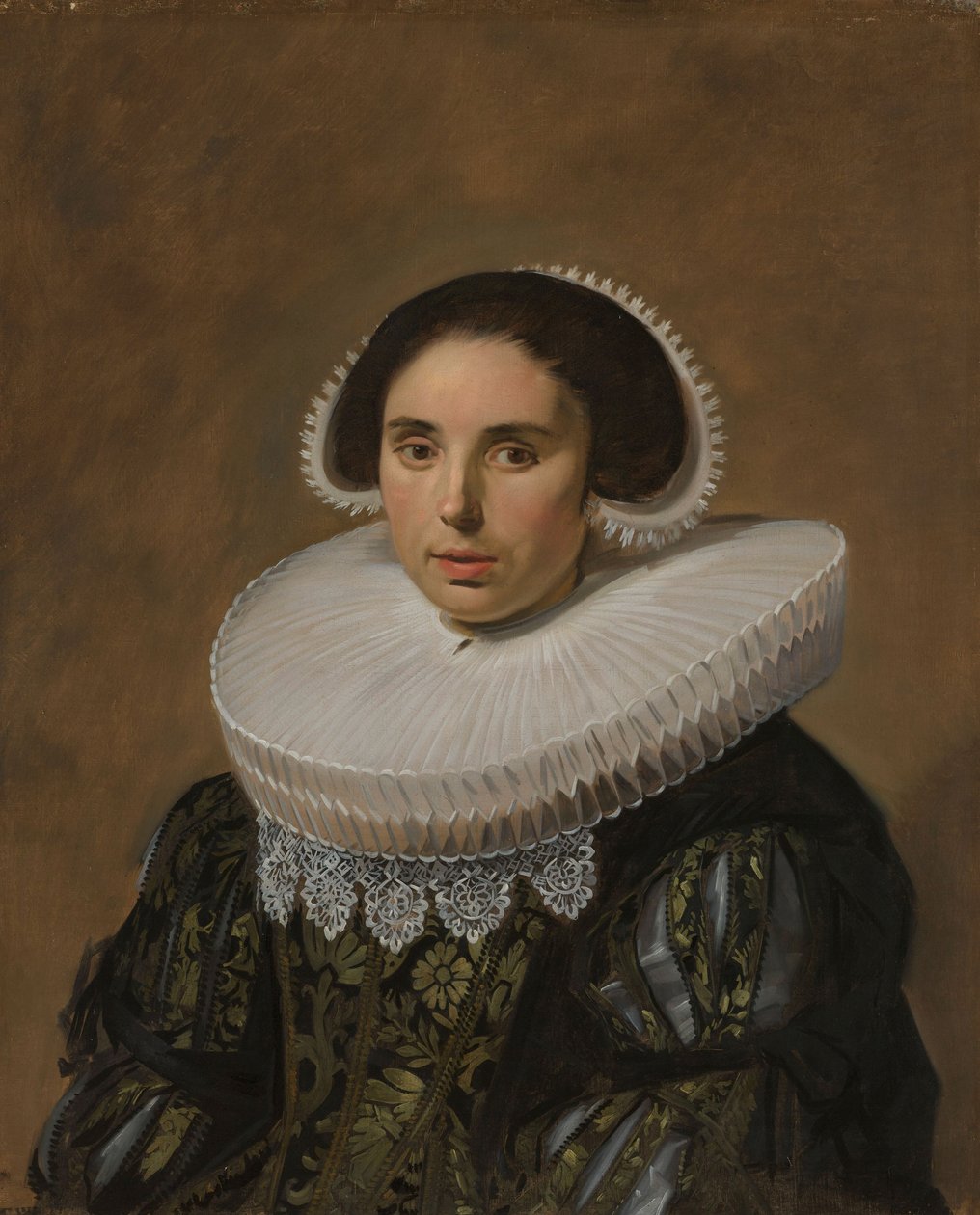 女性の肖像、c。 1635年 作： フランス・ハルス