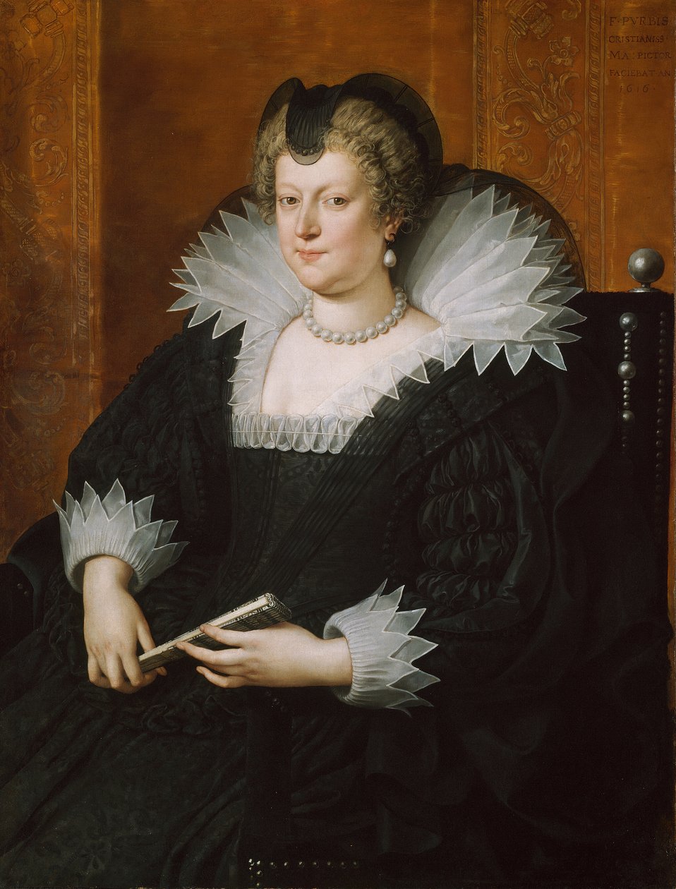 マリー・ド・メディシス、1616年。 作： Frans Pourbus the Younger