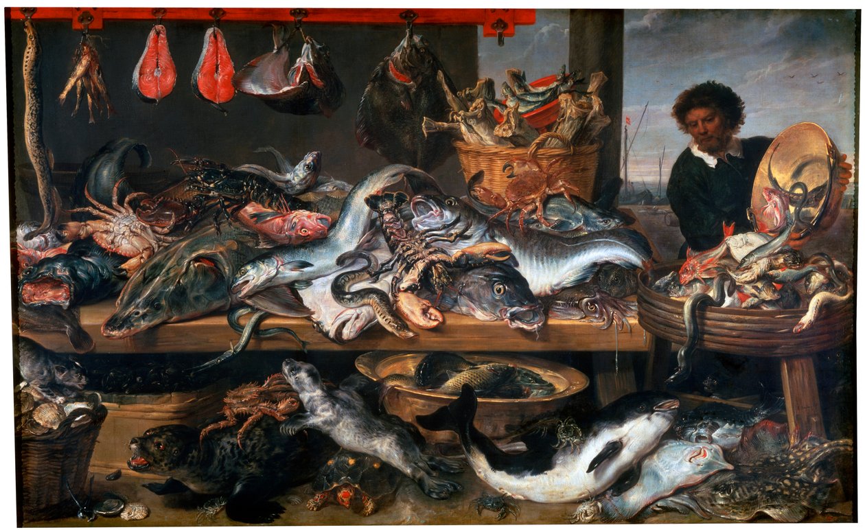 17世紀の魚屋 作： FransSnydersまたはSnijders