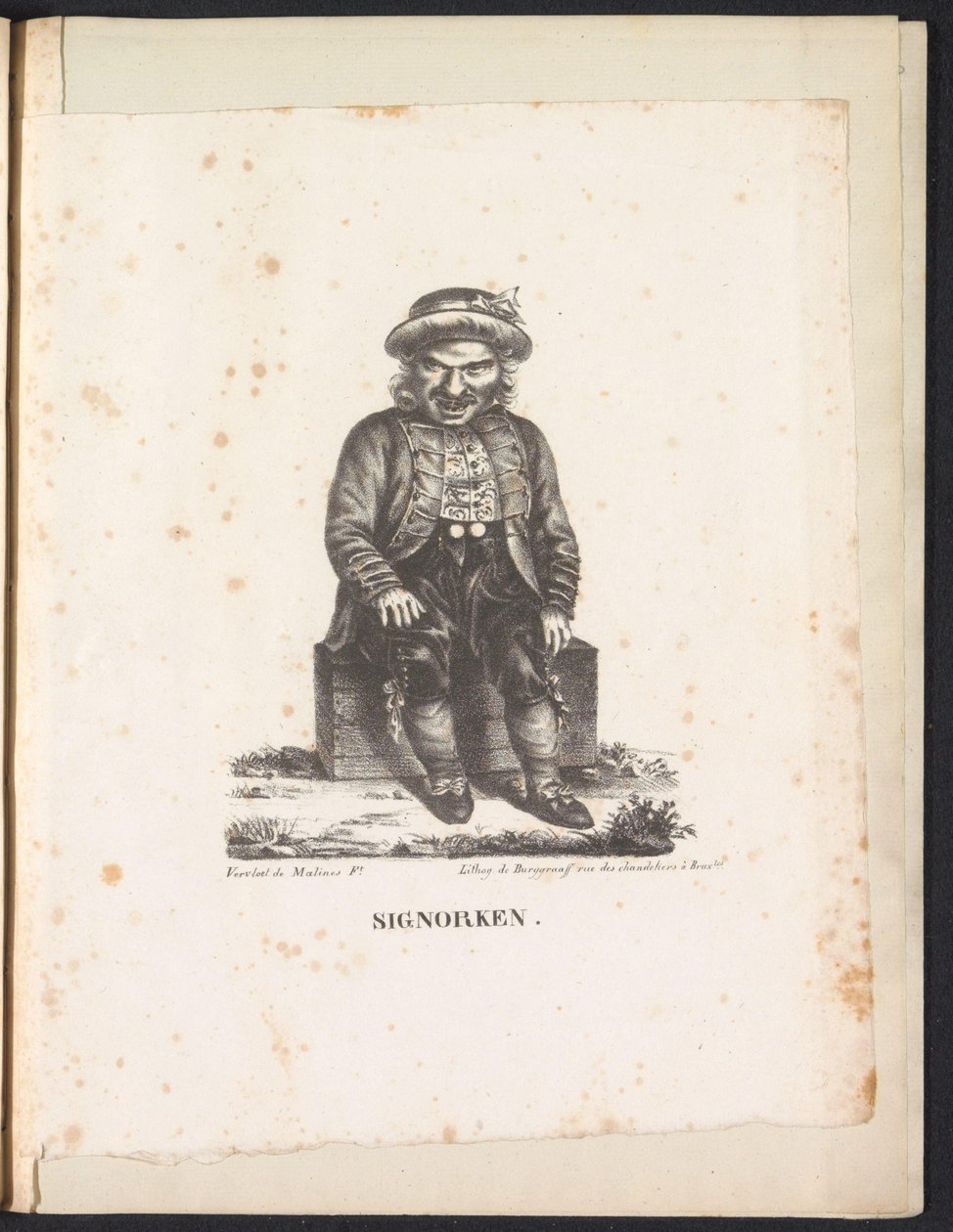 シンジョーケ、1825年 Signorken (オブジェクトのタイトル) 作： Frans Vervloet