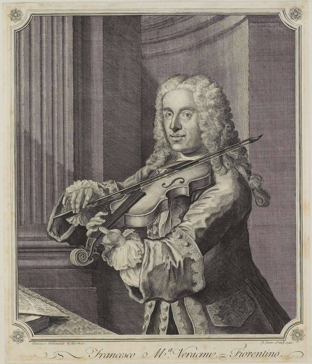 フランチェスコマヴェラチーニ、J。ジューン（fl.c.1740-70）、1744年 作： フランツ・フェルディナンド・リヒター