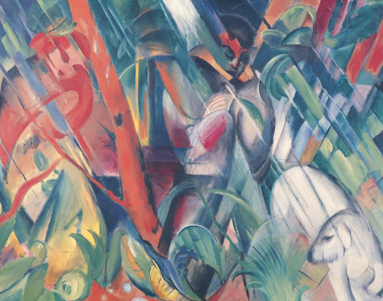 雨の中、1912 作： フランツ・マーク