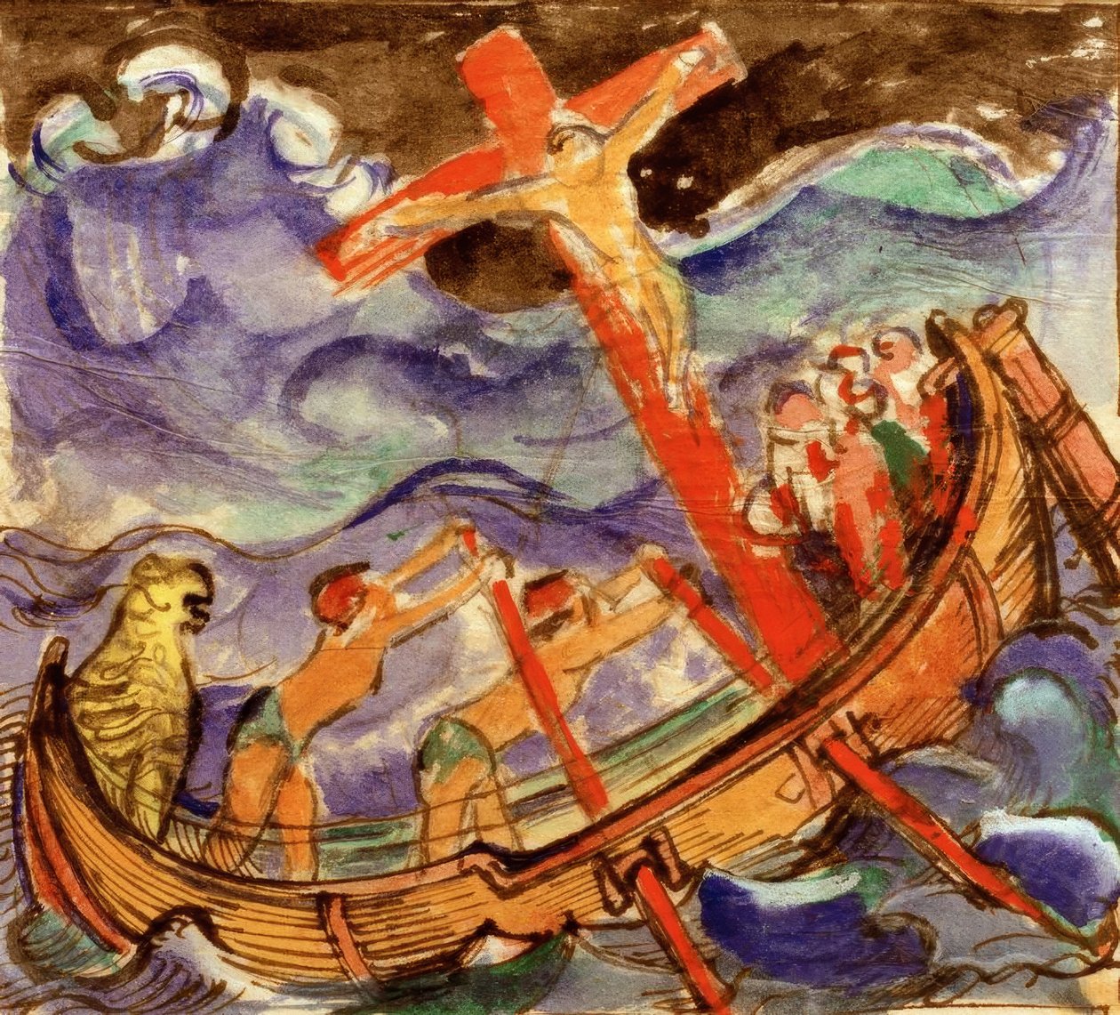 嵐の中の巡洋艦 作： フランツ・マーク