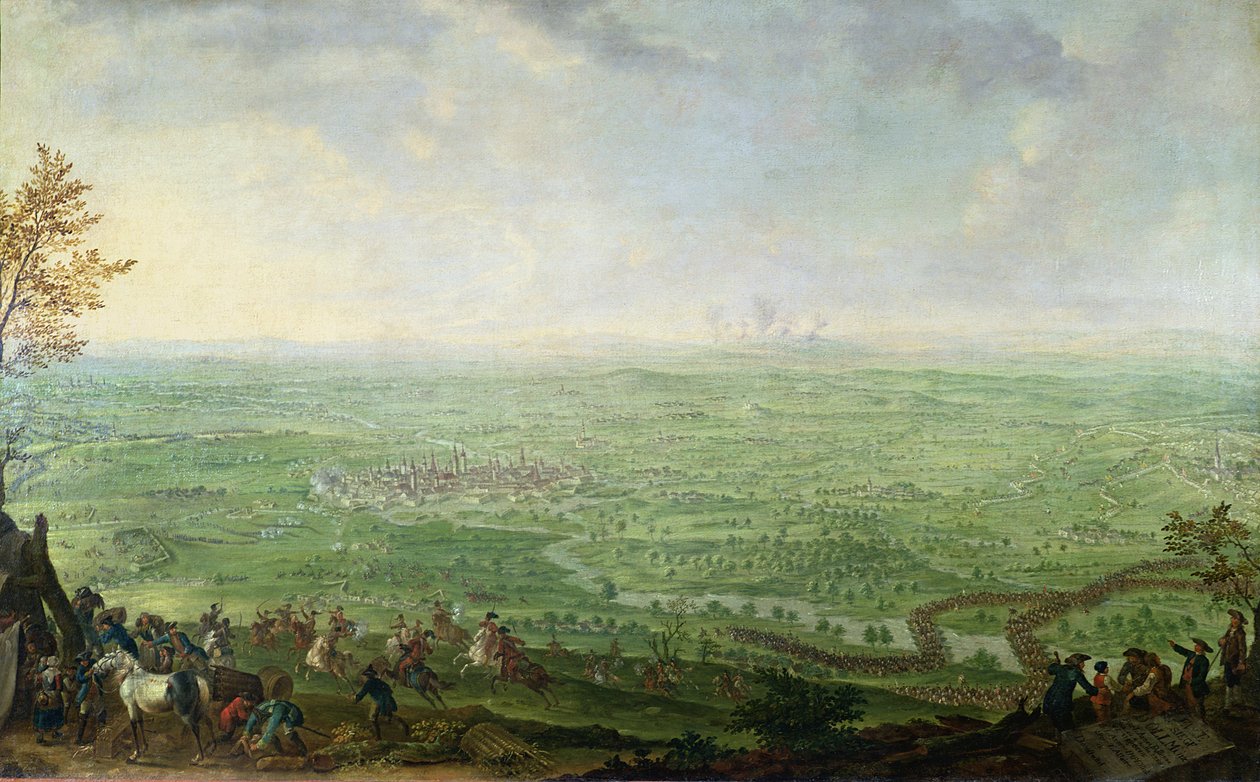 1758年プロイセン軍によるオルムッツ包囲 作： フランツ・ポール・フィンディグ