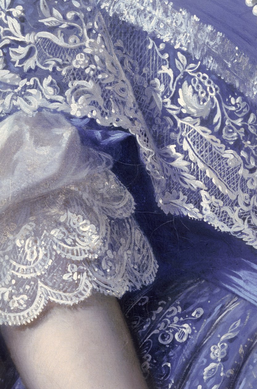 女性の肖像（詳細）（164366、164367、164369を参照） 作： フランツ・ザビエル・ウィンターハルター