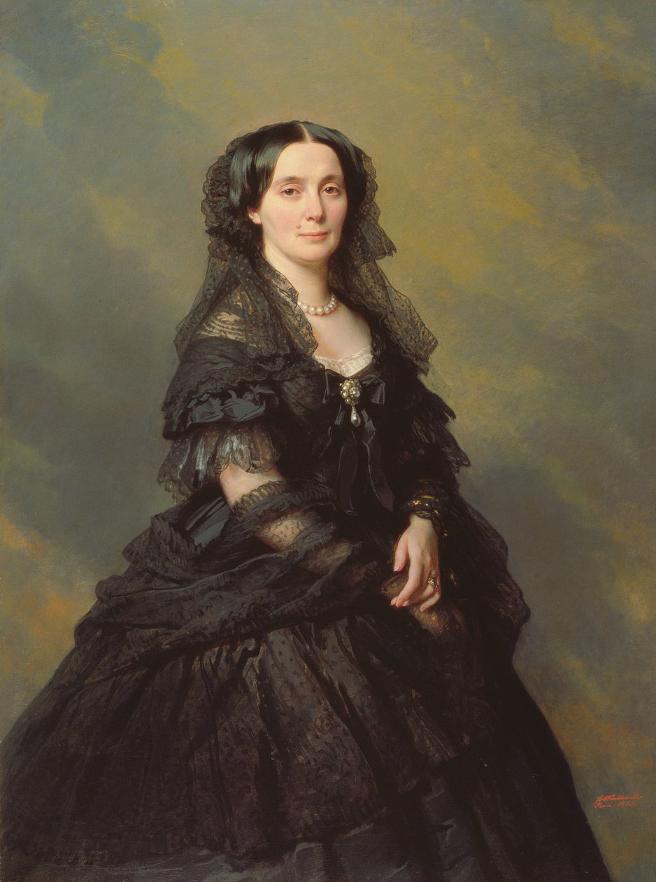 Kotschoubey王女、1860年 作： フランツ・ザビエル・ウィンターハルター