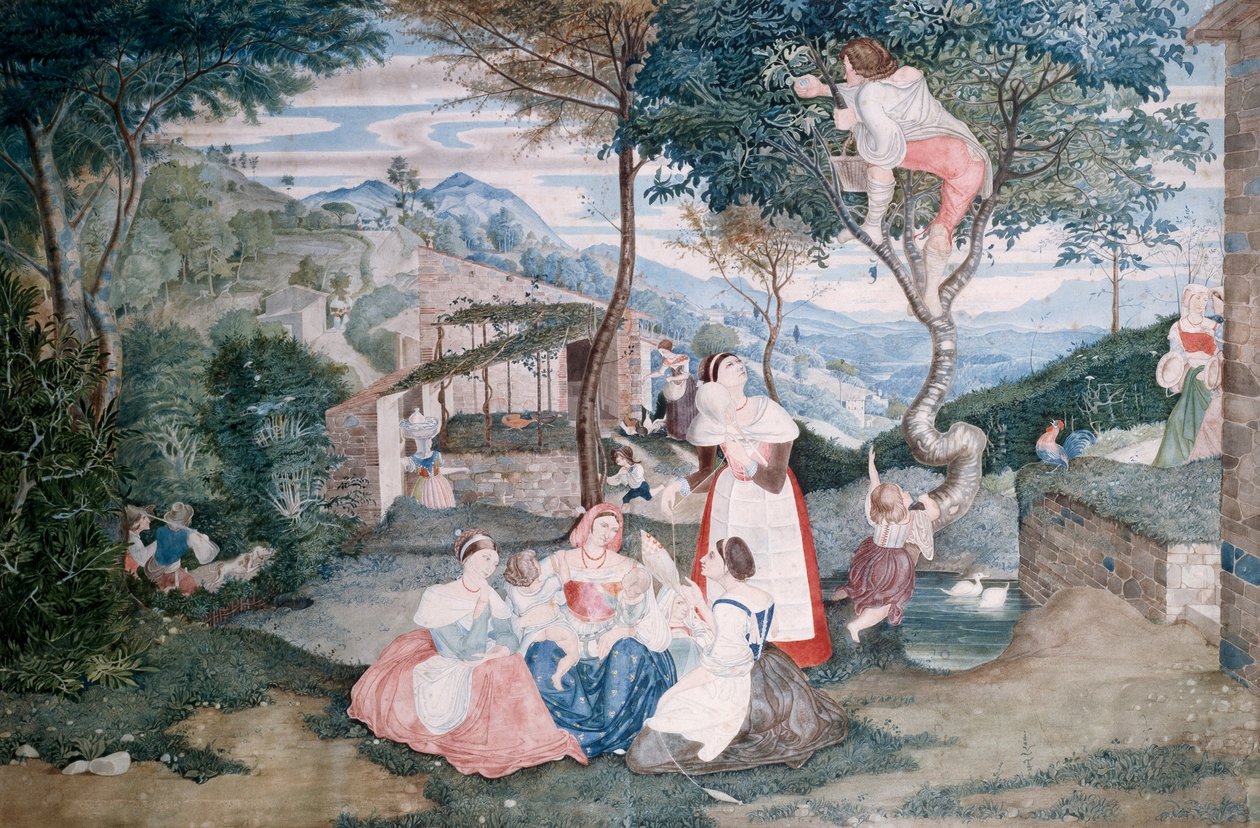 ドイツ語：Italienisches Landleben イタリアの田舎暮らし 作： フランツホーニー