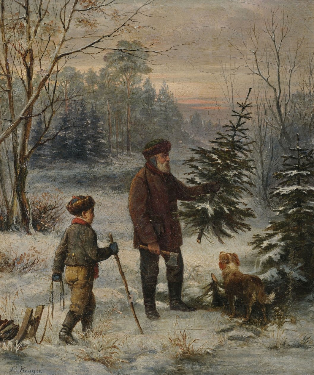 クリスマスの前に 作： フランツ・クルーガー